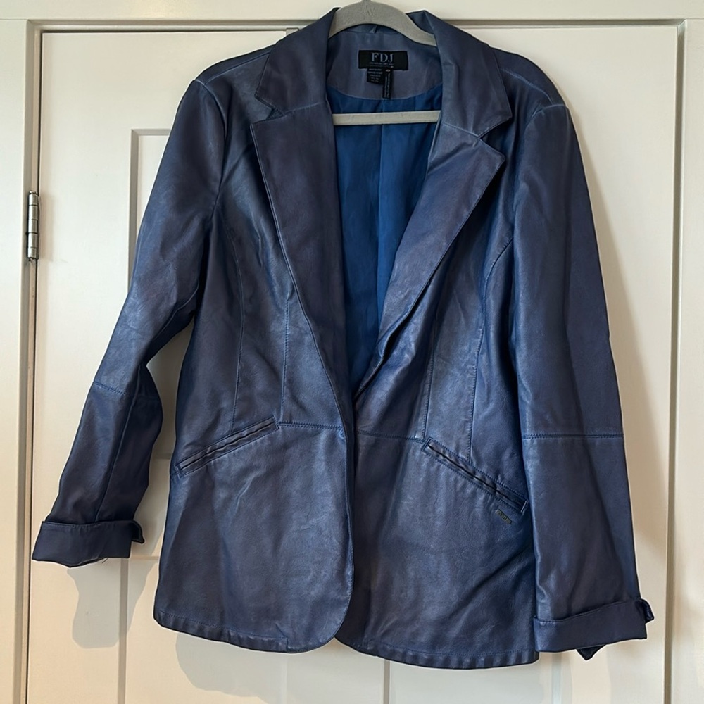 Vegan Leather Blazer